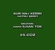 Kuran- Kerim Hatm-i erifi | 25. Cz